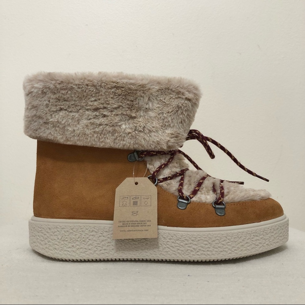Victoria Camel Suede Leather Boots - Picture 5 of 11